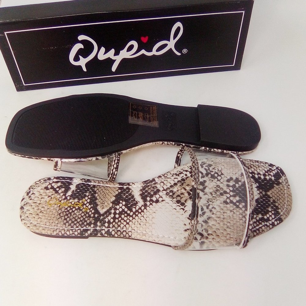 NIB Animal Print Flats Transparent and Snakeskin - Picture 12 of 15